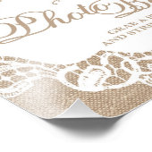 Hochzeitstifte - Burlap & Lace - Foto Booth - (Ecke)