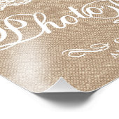 Hochzeitstifte - Burlap & Lace - Foto Booth - (Ecke)