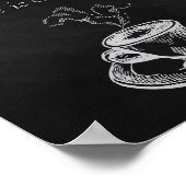 Hochzeitstifte Kaffeetabletten Bar Poster (Ecke)