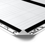 Hochzeitstiftposter Poster (Ecke)