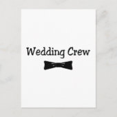 Hochzeitstil-Crew Bowtie Postkarte (Vorderseite)