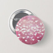 Hochzeitstil Liebe Vector Hintergrund glänzend ros Button (Vorne & Hinten)