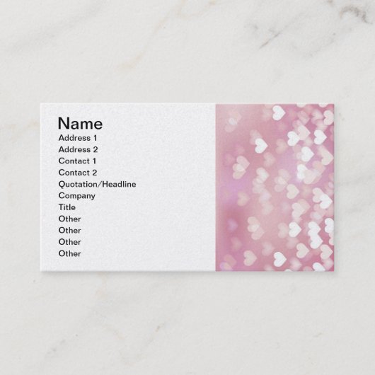 Hochzeitstil Liebe Vector Hintergrund glänzend ros Visitenkarte (Vorderseite)