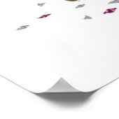 Hochzeitstiletto High Heels Art Poster (Ecke)