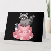 Hochzeitstipendien für Raccoon Karte (Vorderseite)