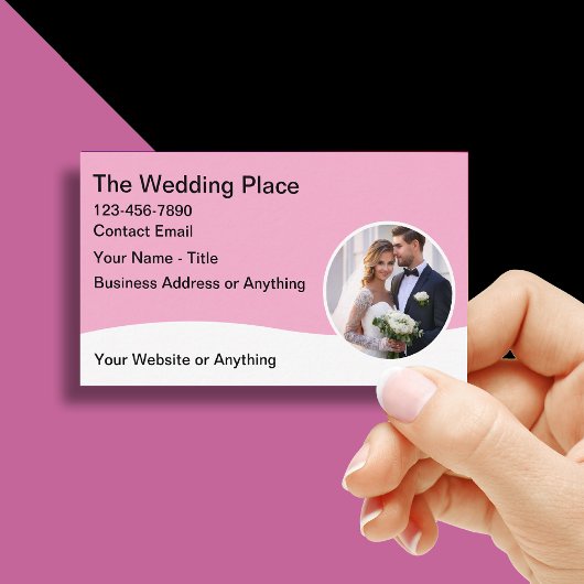 Hochzeitstipps Business Cards Modernes Design Visitenkarte