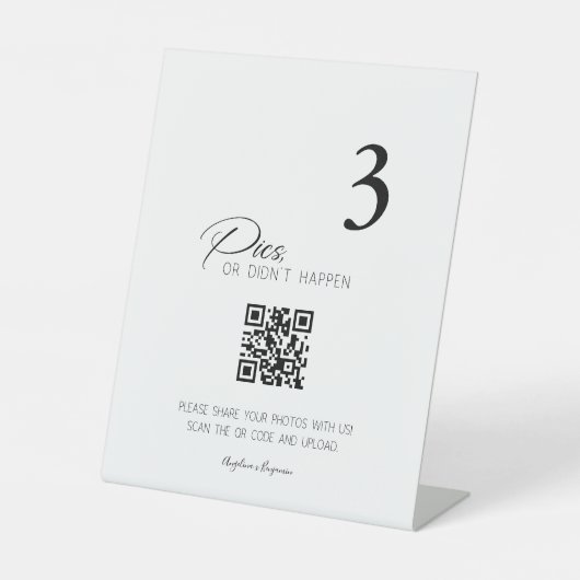 Hochzeitstipps oder Sitzkarten wurden nicht ausgeg Sockelschild (Vorderseite)