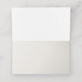 Hochzeitstisch am Sunset Skies Beach Platzkarte (Innenseite Aufgefaltet)