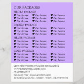 Hochzeitstisch-Anzeige, Hochzeitsplaner Flyer (Hinten)