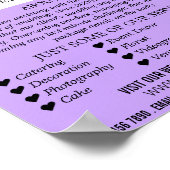 Hochzeitstisch-Anzeige, Hochzeitsplaner Poster (Ecke)