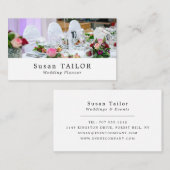 Hochzeitstisch-Anzeige, Hochzeitsplaner Visitenkarte (Vorne/Hinten)