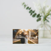 Hochzeitstisch-Anzeige, Veranstaltungsplaner für H Visitenkarte (Stehend Vorderseite)