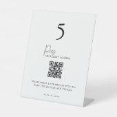 Hochzeitstisch-Bilder oder nicht eingetretene Seet Sockelschild (Vorderseite)