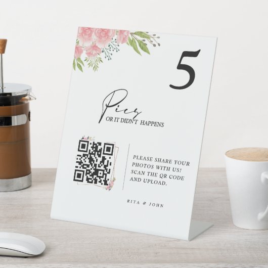 Hochzeitstisch-Bilder oder nicht eingetretene Seet Sockelschild (In SItu)