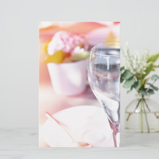 Hochzeitstisch Briefpapier (Stehend Vorderseite)