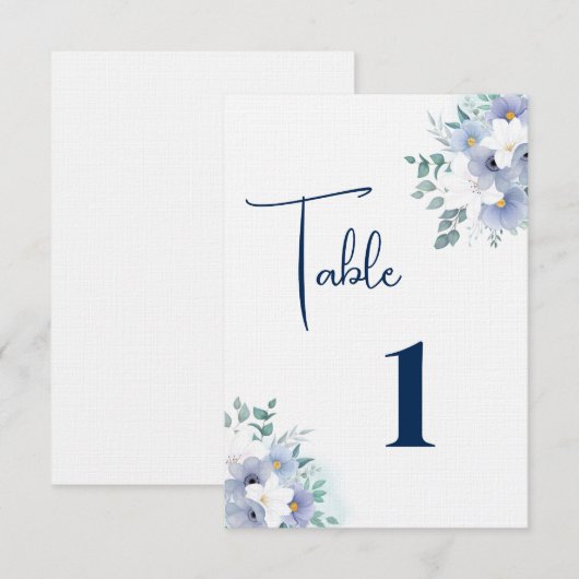 Hochzeitstisch Dankeskarte (Vorne/Hinten)