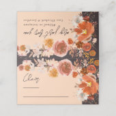 Hochzeitstisch für den Blumenkohl-Herbst im Mitter Platzkarte (Außenseite Aufgefaltet)