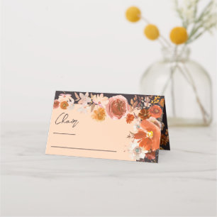 Hochzeitstisch für den Blumenkohl-Herbst im Mitter Platzkarte