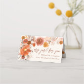 Hochzeitstisch für leichte Creme Platzkarte (Rückseite)