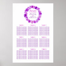 Hochzeitstisch für lila Kranke