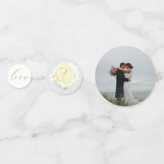 Hochzeitstisch für moderne geometrische Greenerie Konfetti (Rückseiten)