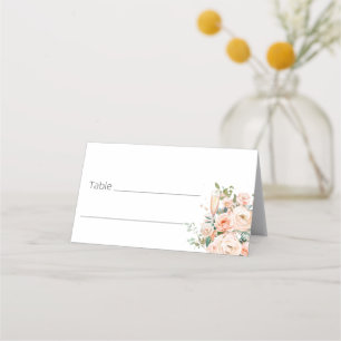 Hochzeitstisch für Petalen und Prosecco Platzkarte