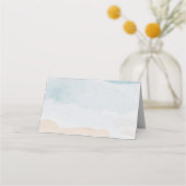 Hochzeitstisch für tropische Blume Platzkarte (Rückseite)