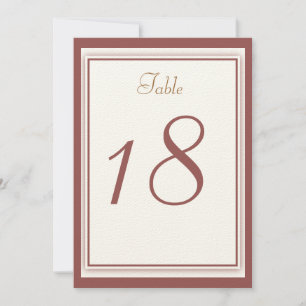 Hochzeitstisch-Karten mit Marsala-Motiv Einladung