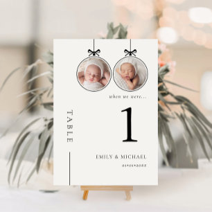 Hochzeitstisch Nummer Weihnachten Als Wir Alt Ware Tischnummer