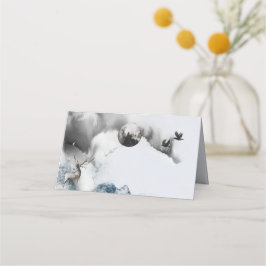 Hochzeitstisch Platz Escort Card Forest Moon Platzkarte