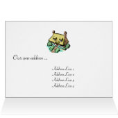 Hochzeitstisch # Platzkarte & Dankeschön Vorlage (Innenansicht Horizontal (Oben))