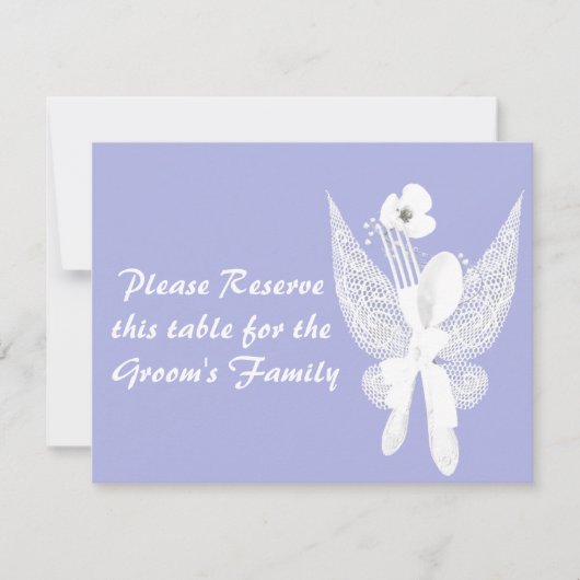 Hochzeitstisch-Platzkarten Einladung (Vorderseite)