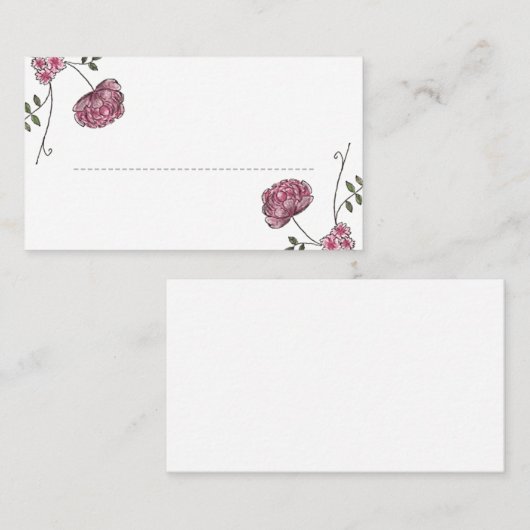 Hochzeitstisch-Platzkarten Platzkarte (Vorne/Hinten)