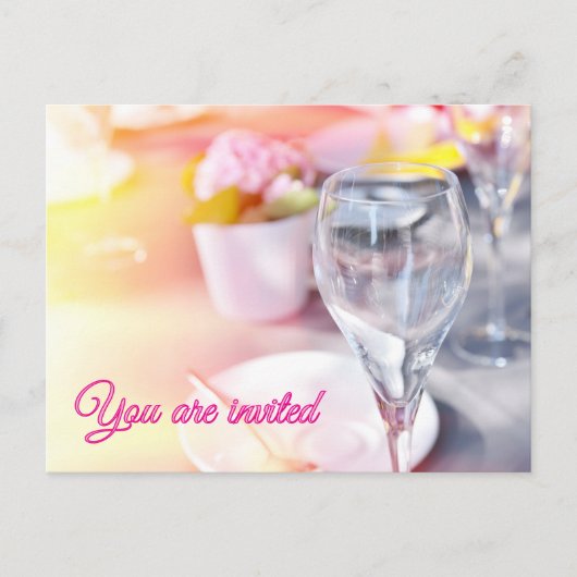 Hochzeitstisch Postkarte (Vorderseite)
