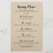 Hochzeitstisch Spielspass Kalligrafie Rustikales P (Vorderseite)