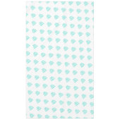 Hochzeitstisch Türkis Typografie Tischdecke (Vorderseite)