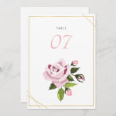 Hochzeitstisch und Hochzeitstil für Tischnummern (Vorne/Hinten)