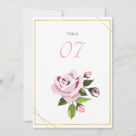 Hochzeitstisch und Hochzeitstil für Tischnummern