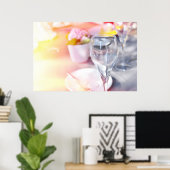Hochzeitstisch unter der Sonne Poster (Heimbüro)