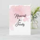 Hochzeitstisch zeigt Moderne Wasserfarben Wash Pin Einladung (Stehend Vorderseite)