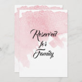 Hochzeitstisch zeigt Moderne Wasserfarben Wash Pin Einladung (Vorne/Hinten)