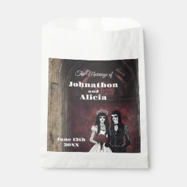 Hochzeitstischdekorationen im Gothstil Dark Moody Geschenktütchen