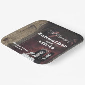 Hochzeitstischdekorationen im Gothstil Dark Moody Pappteller (Gewinkelt)