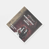 Hochzeitstischdekorationen im Gothstil Dark Moody Serviette (Ecke)