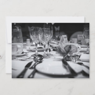 Hochzeitstischeinstellung Einladung