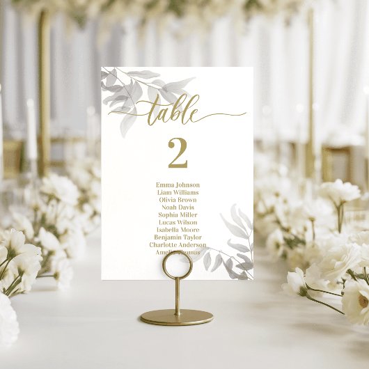 Hochzeitstischkarten Smaragdgrün Tischnummer