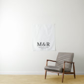 Hochzeitstischläufer Monogramm Teppich Banner Wandteppich (Beispiel)