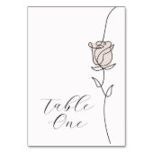 Hochzeitstischnummern Tischnummer (Rückseite)