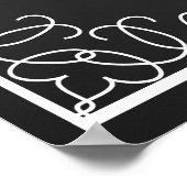 Hochzeitstorbuch "Botschaft in Flasche" Poster (Ecke)