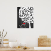 Hochzeitstorbuch Rot Poster (Küche)